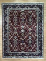 Persian Kashmar Handmade Rug Super Fine Wool Multi Colour 342X250