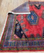 Persian Weice Handmade Rug Wool Red & Blue 370X257
