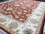 India Choobi Handmade Rug Fine Wool Beige & Red 421X305