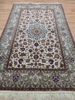 Persian Isfahan Signature Handmade Rug Super Fine Wool & Silk Multi Colour 240X170