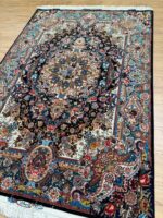 Tabriz Garden Signature Handmade Rug Silk & Super Fine Wool Multi Colour 220X148