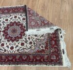 Tabriz Signature Handmade Rug Silk & Wool Red & White 200X150