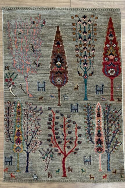Aryana Handmade Rug Wool Tree Of Life Multi Colour 145X100