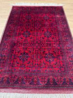 Khal Mohammadi Handmade Rug FIne Wool Red & Black 150X100