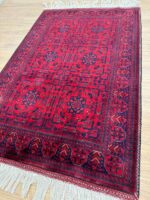 Khal Mohammadi Handmade Rug FIne Wool Red & Black 150X100