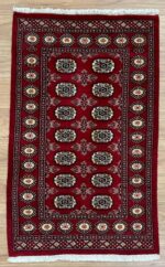 Pakistan Princess Bokhara Wool Red & Cream 163X93