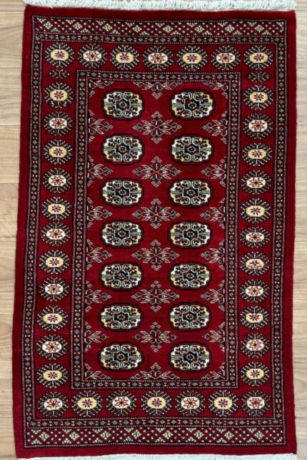 Pakistan Princess Bokhara Wool Red & Cream 163X93