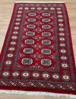 Pakistan Princess Bokhara Wool Red & Cream 163X93