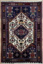 Persian Ghashghai Handmade Rug Wool Multi Colour 155X100