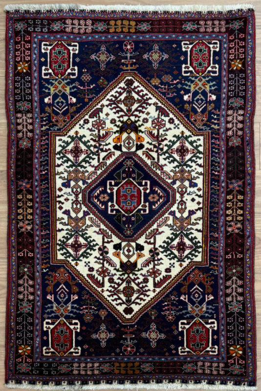 Persian Ghashghai Handmade Rug Wool Multi Colour 155X100
