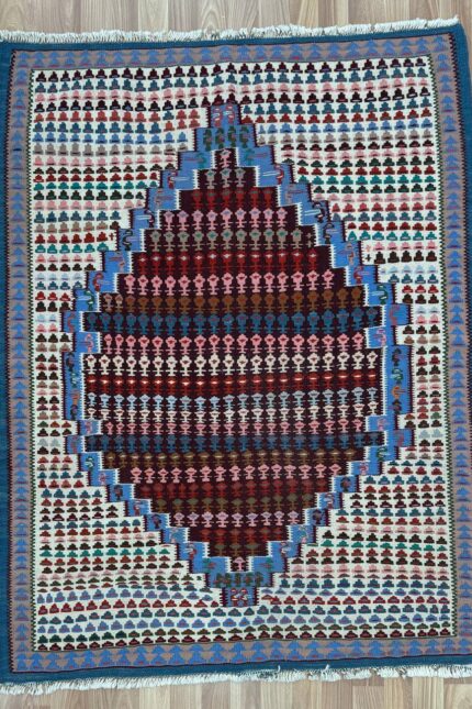 Persian Handmade Kilim Wool Multi Colour 144X101