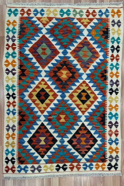 Persian Handmade Kilim Wool Multi Colour 150X100