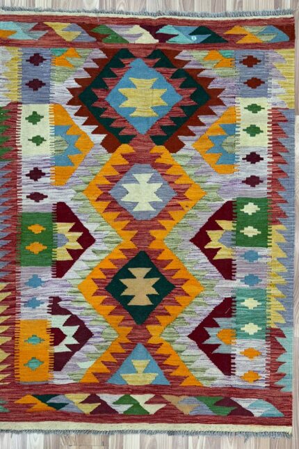 Persian Handmade Kilim Wool Multi Colour 170X120