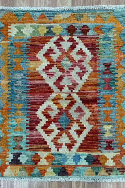 Persian Handmade Kilim Wool Multi Colour 75X59