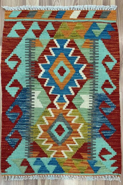 Persian Handmade Kilim Wool Multi Colour 83X58