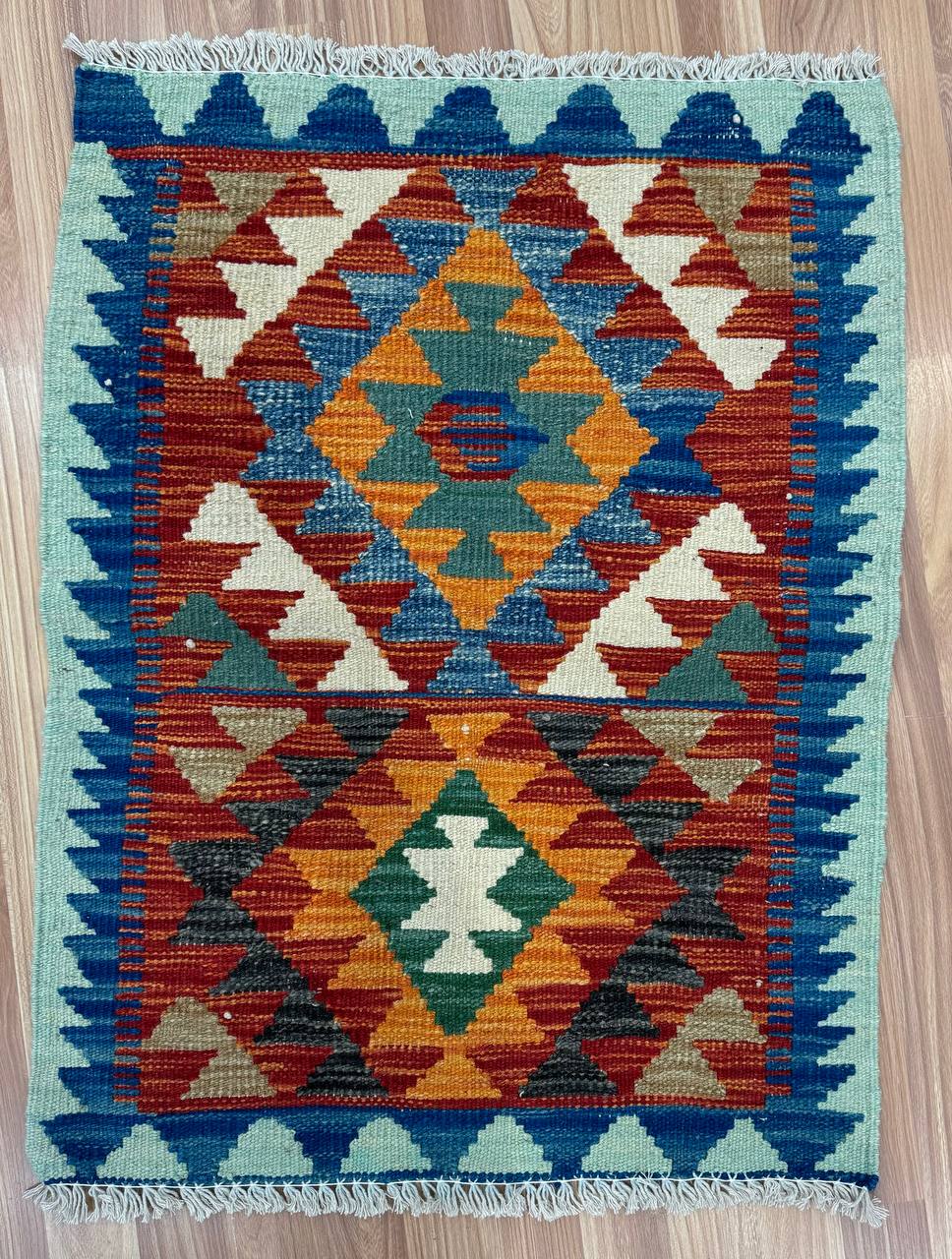 BEST popular PRICE... Size: 4'6 x 2'5 feet, Beautiful Handmade Vintage Afghan Nomadic Herati Kilim - Afghan Nomadic Sofreh Kilim/ Unique Kilim Rug