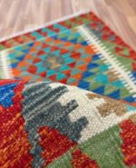 Persian Handmade Rug Kilim Wool Multi Colour 82X59
