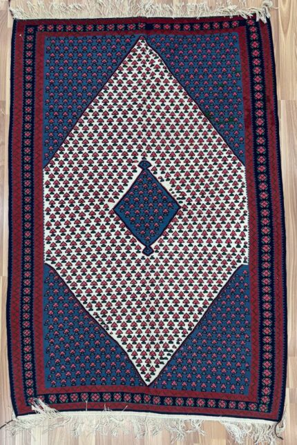 Persian Senneh Handmade Kilim Super Fine Wool Multi Colour 150X100