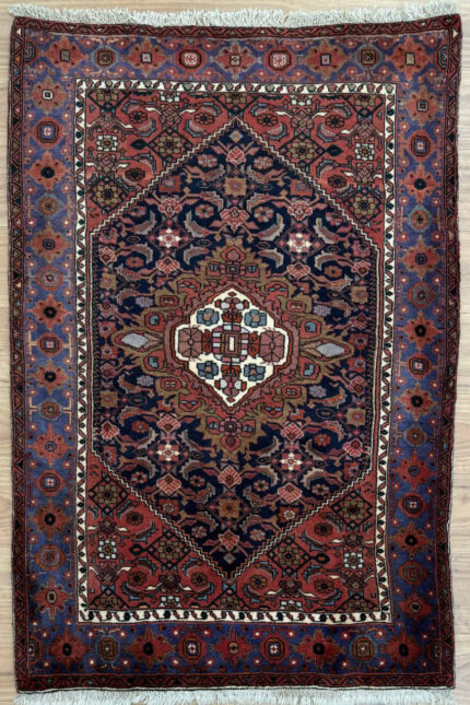 Persian Village Handmade Rug Wool Multi Colour 157X106