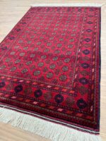 Afghan Khal Mohammadi Handmade Rug Belgium Wool Red & Black 157X104