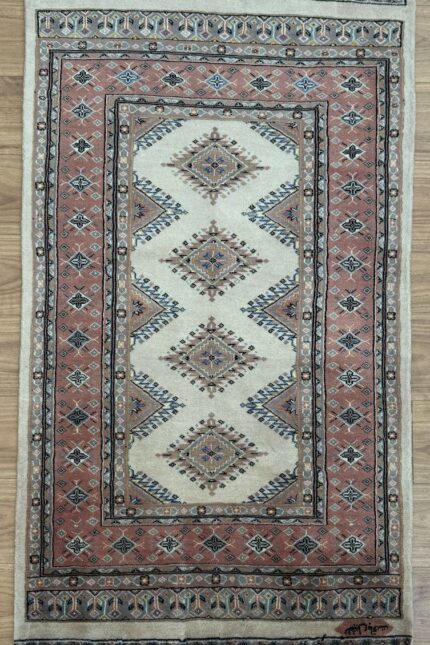 Pakistan Jaldar Handmade Rug Wool Multi Colour 138X91