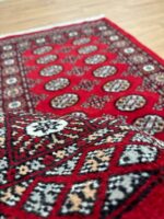 Pakistan Princess Bokhara Handmade Rug N.Z Wool Red & Beige 154X93