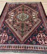 Persian Shiraz Handmade Rug Wool Multi Colour 145X107