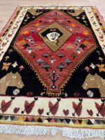 Persian Shiraz Handmade Rug Wool Multi Colour 148X104