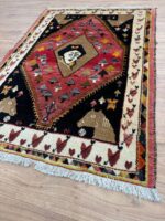 Persian Shiraz Handmade Rug Wool Multi Colour 148X104