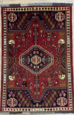 Persian Shiraz Handmade Rug Wool Multi Colour 150X100