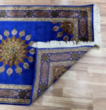 Kashmir Chelsea Handmade Rug Silk & Silk Navy Blue 124X80