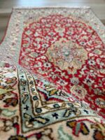 Kashmiri Garden Handmade Rug Silk & Silk Red & Beige 153X90