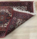 Persian Bijar Handmade Rug Fine Wool Red Multi Colour 130X80