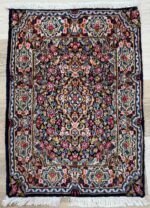 Persian Flower Garden Handmade Rug Wool Multi Colour 70X50