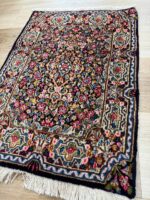 Persian Flower Garden Handmade Rug Wool Multi Colour 70X50