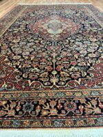 Persian Kashan Antique Handmade Rug Wool Natural & Red Colour 210X144