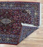 Persian Kashan Handmade Rug Silk & FIne Wool Red Multi 210X140