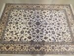 Persian Nain Garden of Paradise Handmade Rug Silk & Wool Natural Colour 300X200