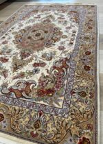 Tabriz Garden Handmade Rug Super Fine Wool & Silk Multi Colour 150X100