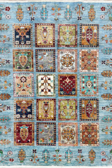 Afghan Handmade Aryana Rug Wool Multi Colour 198X153 02