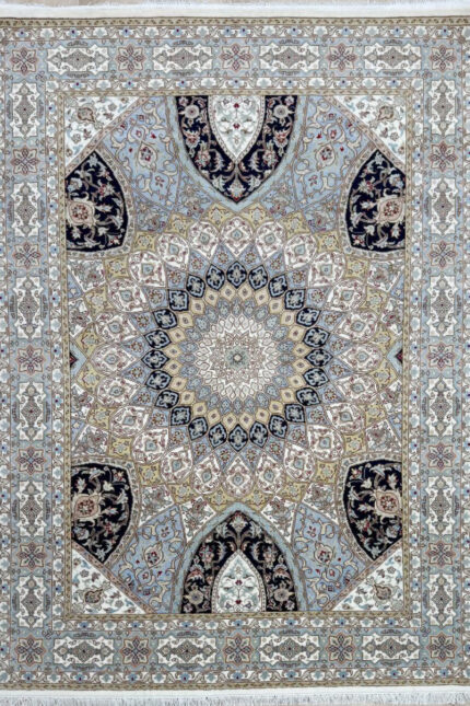 Pak Tabriz Gonbad Handmade Rug Pure Wool 215X156