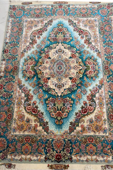 Persian Tabriz Shah abbasi Design super fine Silk & Wool 200X150